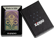 Zippo Ricaricabile Antivento Made In Usa Nel Box Regalo Multicolore Unisex