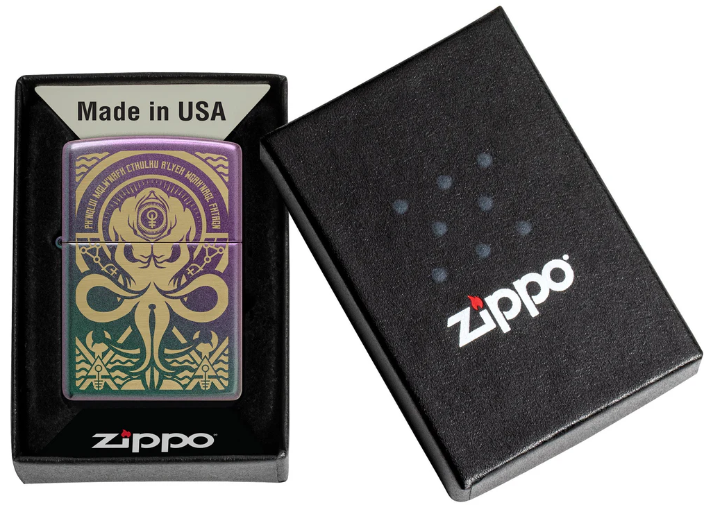 Zippo Ricaricabile Antivento Made In Usa Nel Box Regalo Multicolore Unisex
