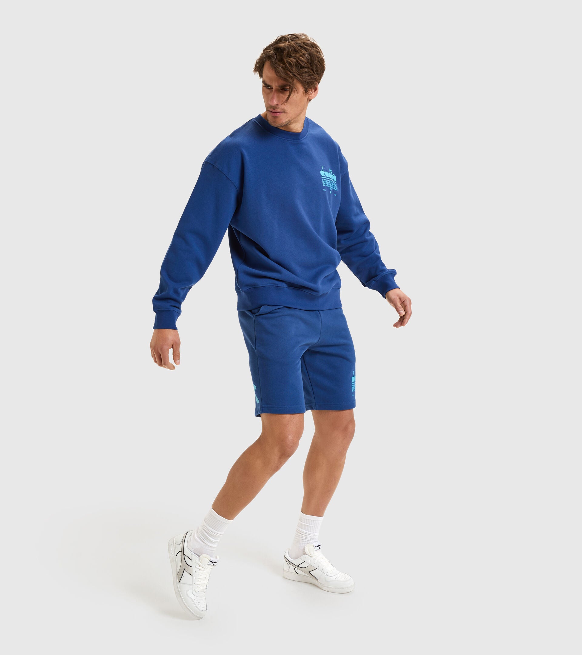 Diadora Hoodie Manifesto Cotton Blue