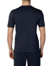 Blauer T-shirt With Maxi Logo Blue Men