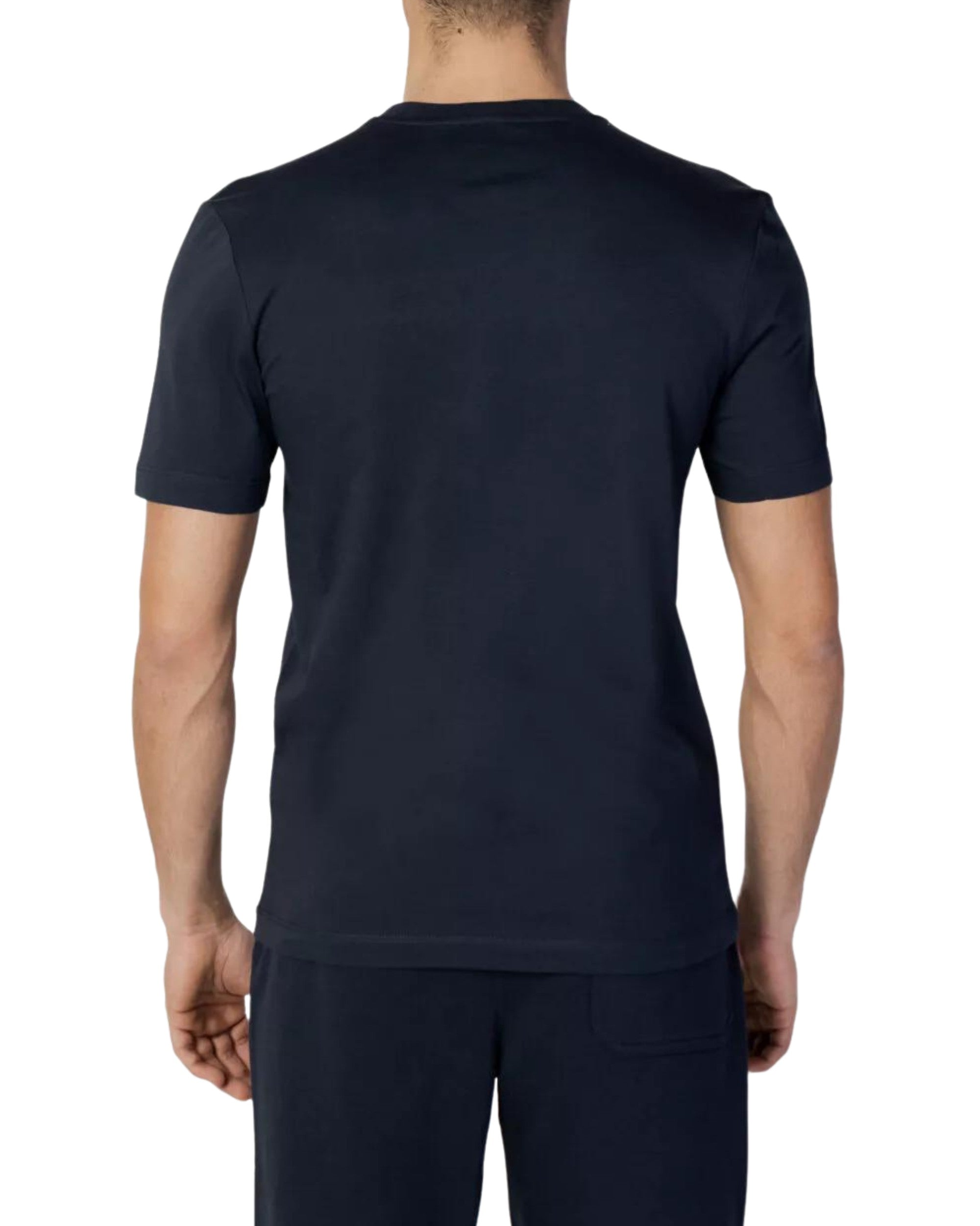 Blauer T-shirt With Maxi Logo Blue Men