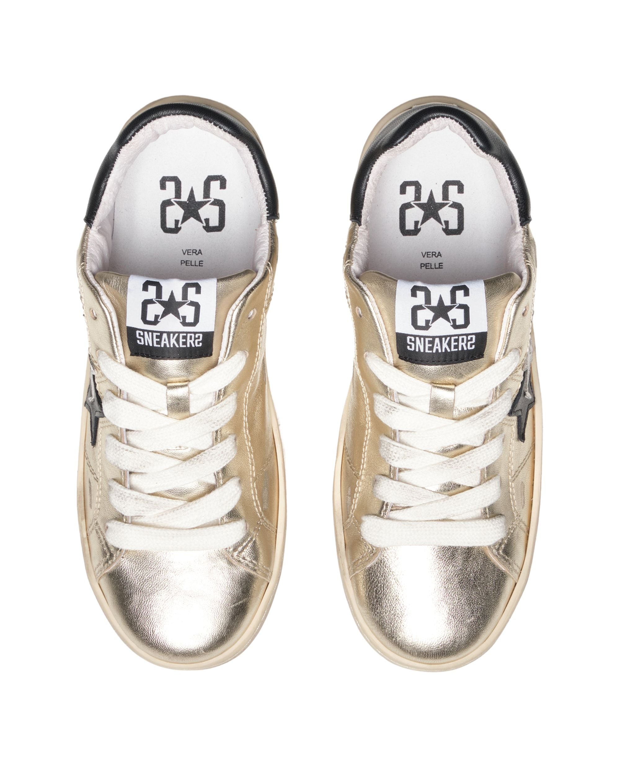 2star scarpe sneaker Pelle Made In Italy Bianco Donna