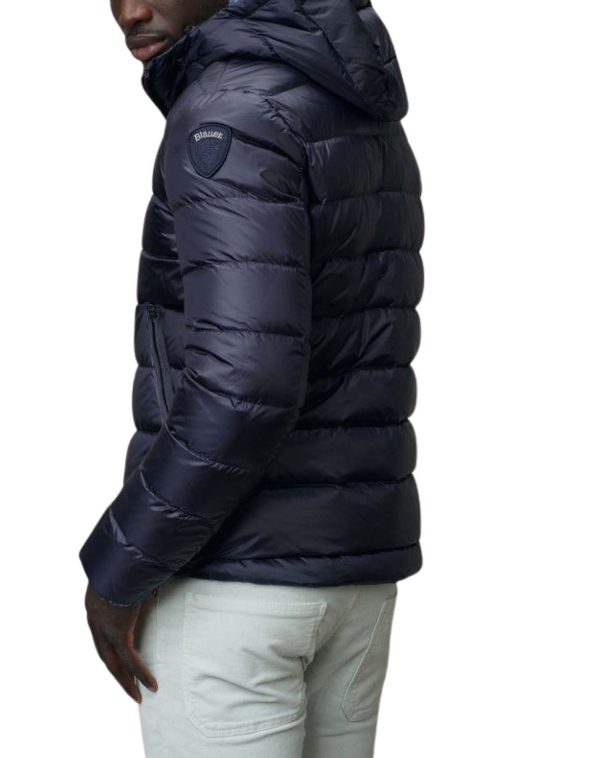 Blauer Horizontal Pattern Blue Men