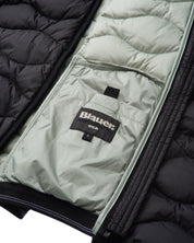 Blauer Giubbino Imbottito Camelia Nero Interno Bianco Donna