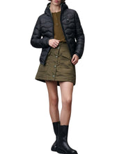 Blauer Giubbino Imbottito Camelia Nero Interno Bianco Donna