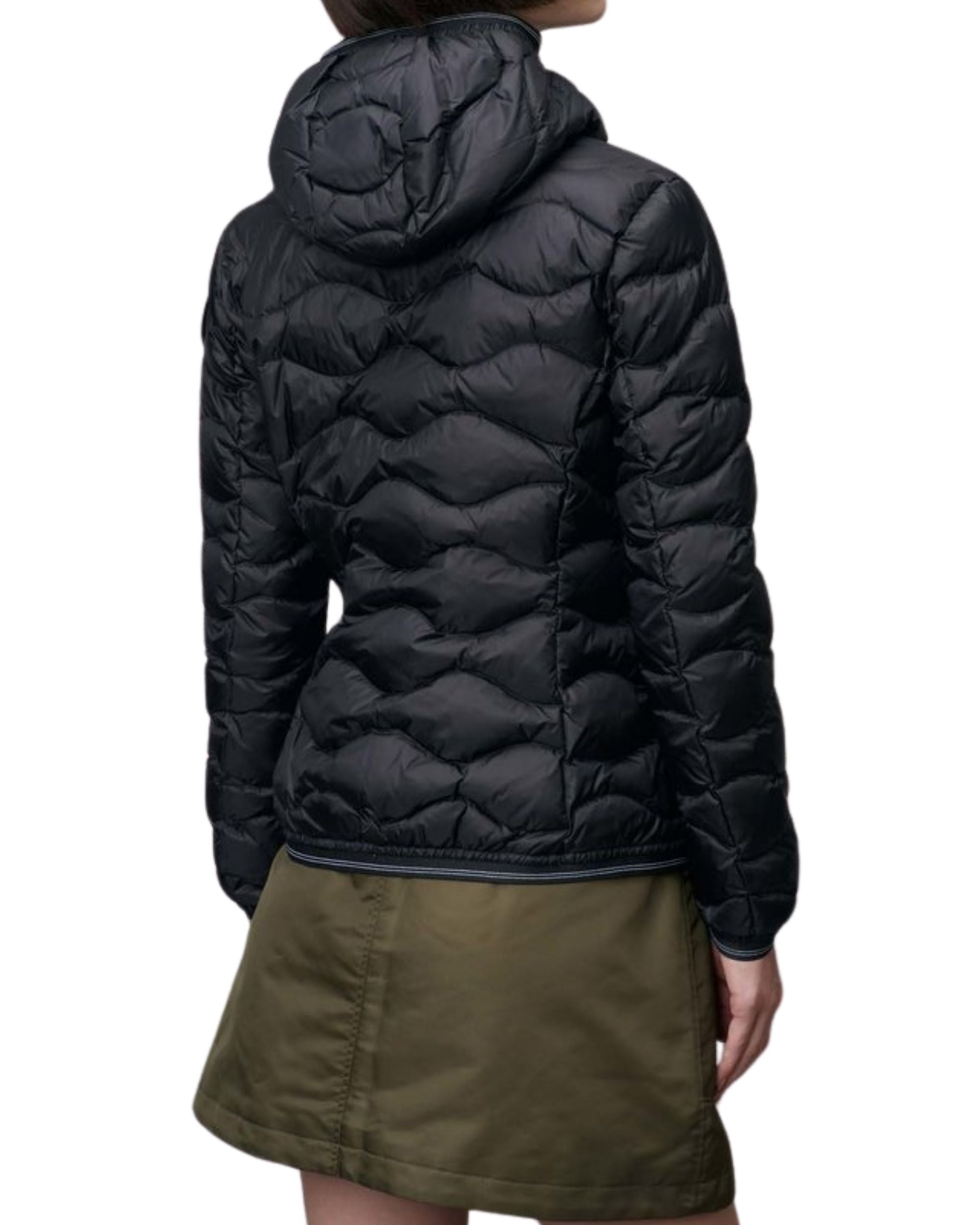 Blauer Giubbino Imbottito Camelia Nero Interno Bianco Donna