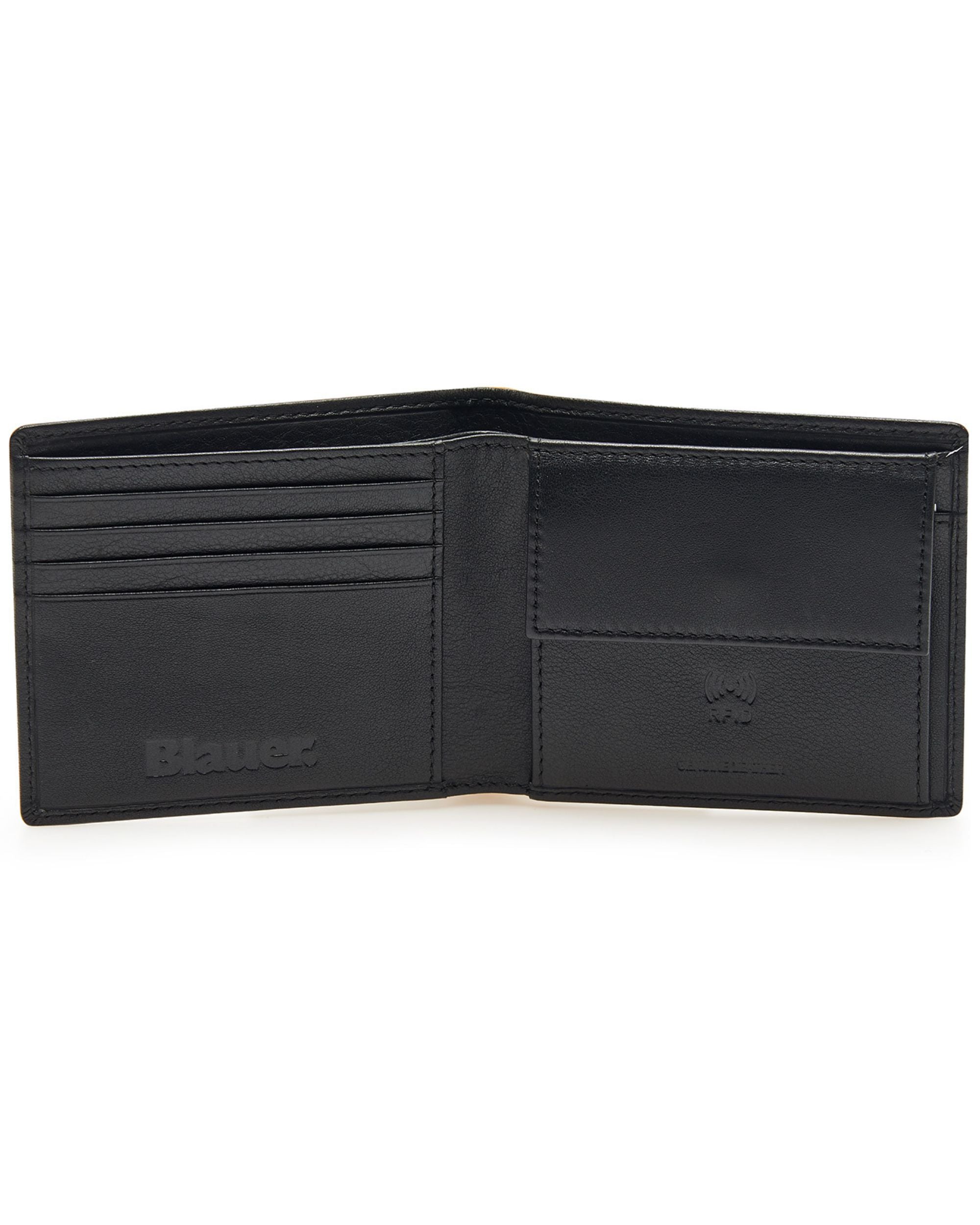 Blauer 11x9.5x2.5 Cm Coin and Card Holder Black Man