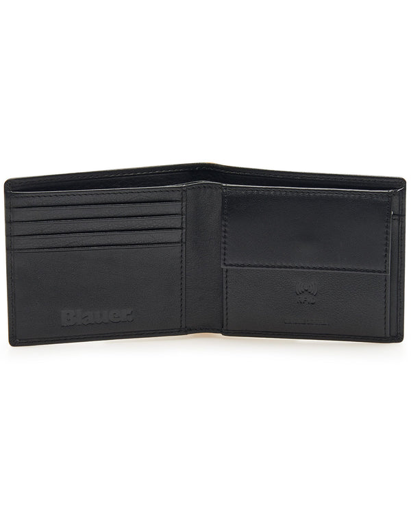 Blauer 11x9,5x2,5 Cm Portamonete E Carte Nero Uomo-2