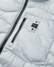 Blauer Giubbino Piumino con Fodera in Piuma Onda Azzurro Celeste Uomo