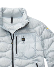 Blauer Giubbino Piumino con Fodera in Piuma Onda Azzurro Celeste Uomo