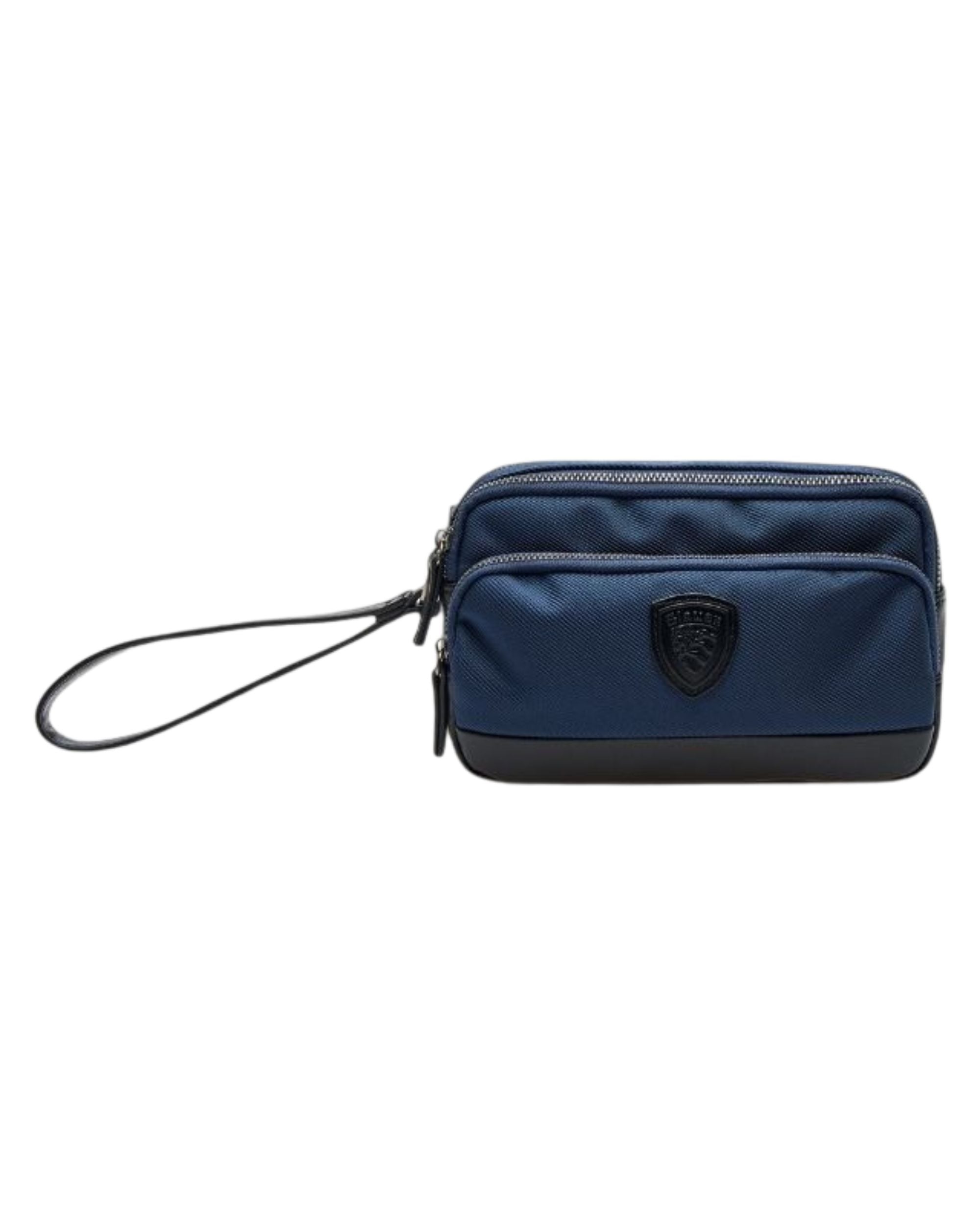 Blauer Clutch Cordura Pochette Uomo Donna Blu Unisex