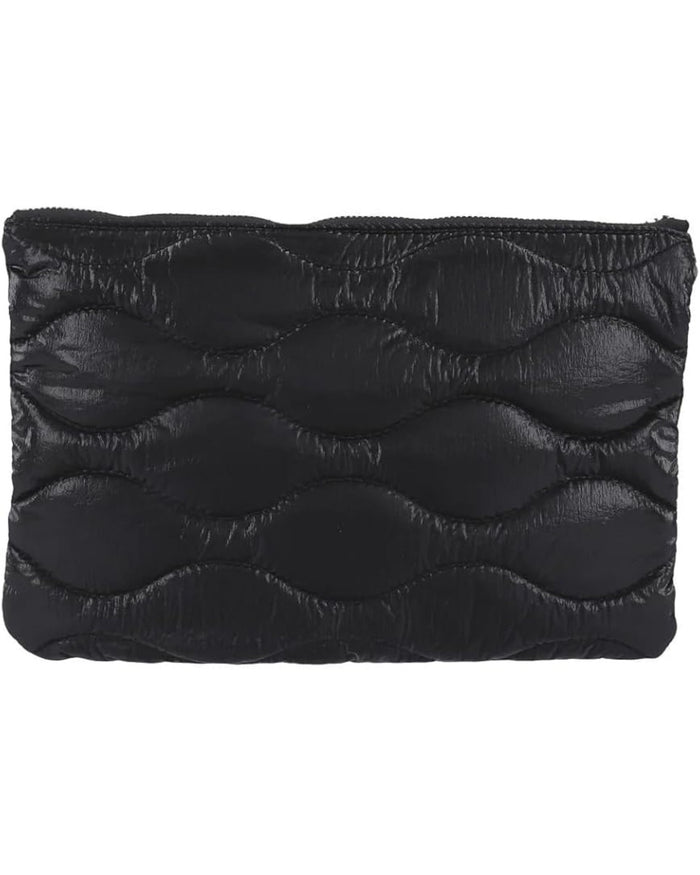 Blauer Pochette Clutch Trama Onda Nero Donna 2