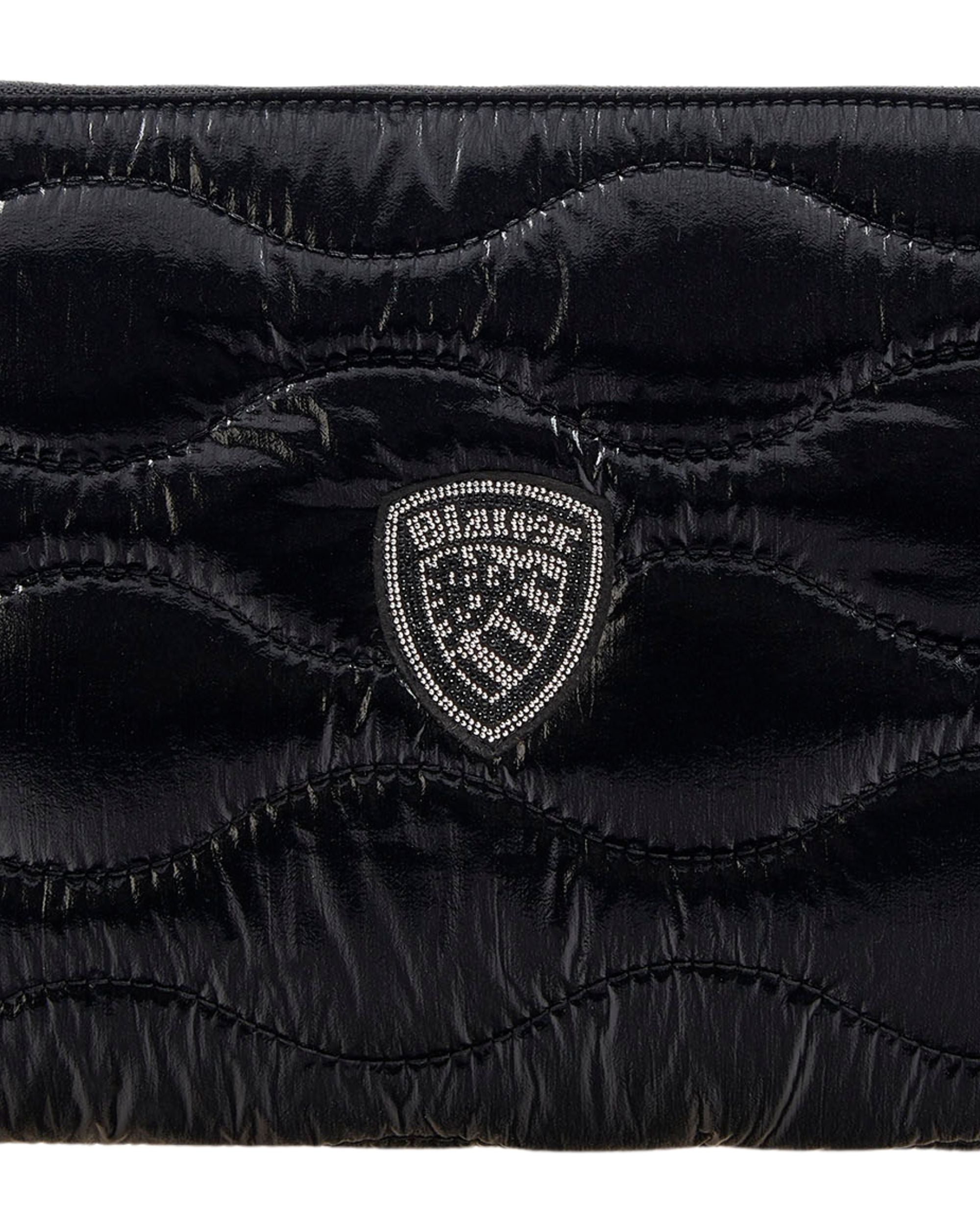 Blauer Pochette Clutch Trama Onda Nero Donna