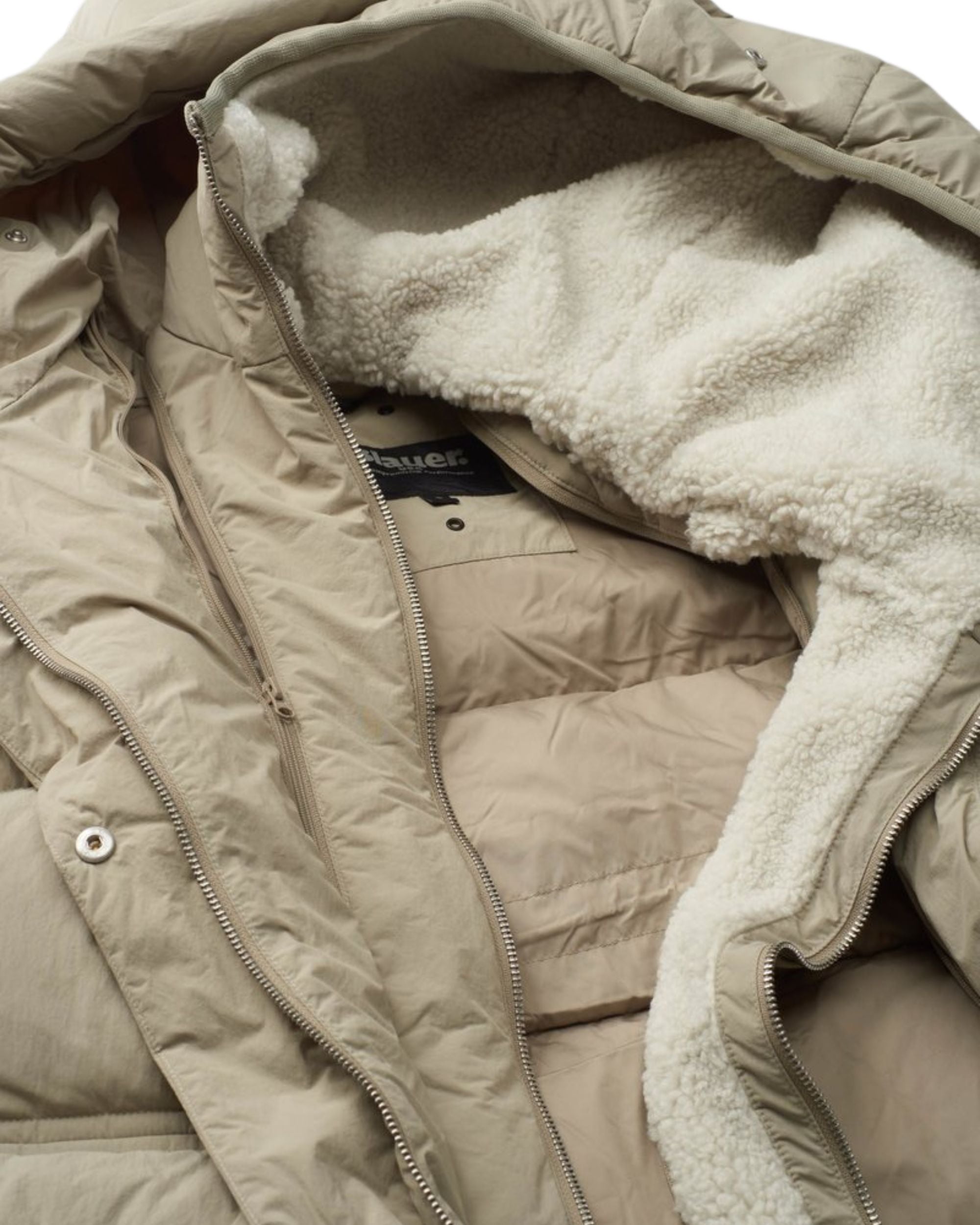 Blauer Ovatta Ecosostenibile Beige Donna