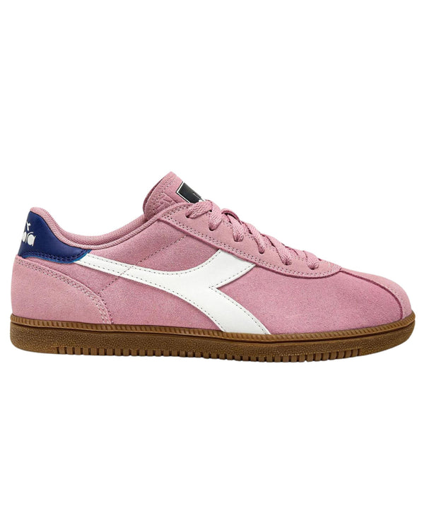 Diadora Sneaker Casual Tomaia In Pelle Rosa Unisex