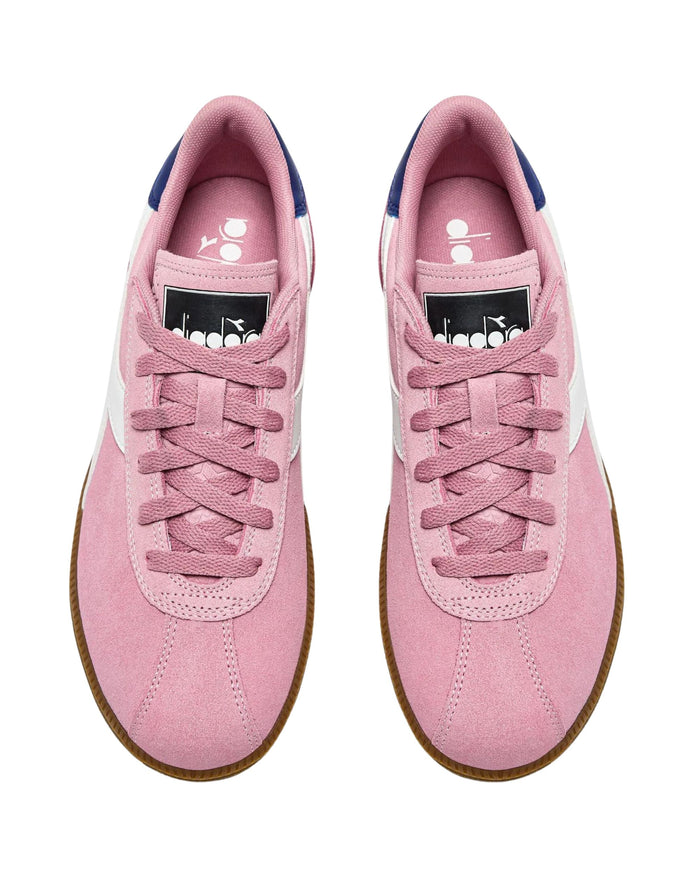 Diadora Sneaker Casual Tomaia In Pelle Rosa Unisex 3