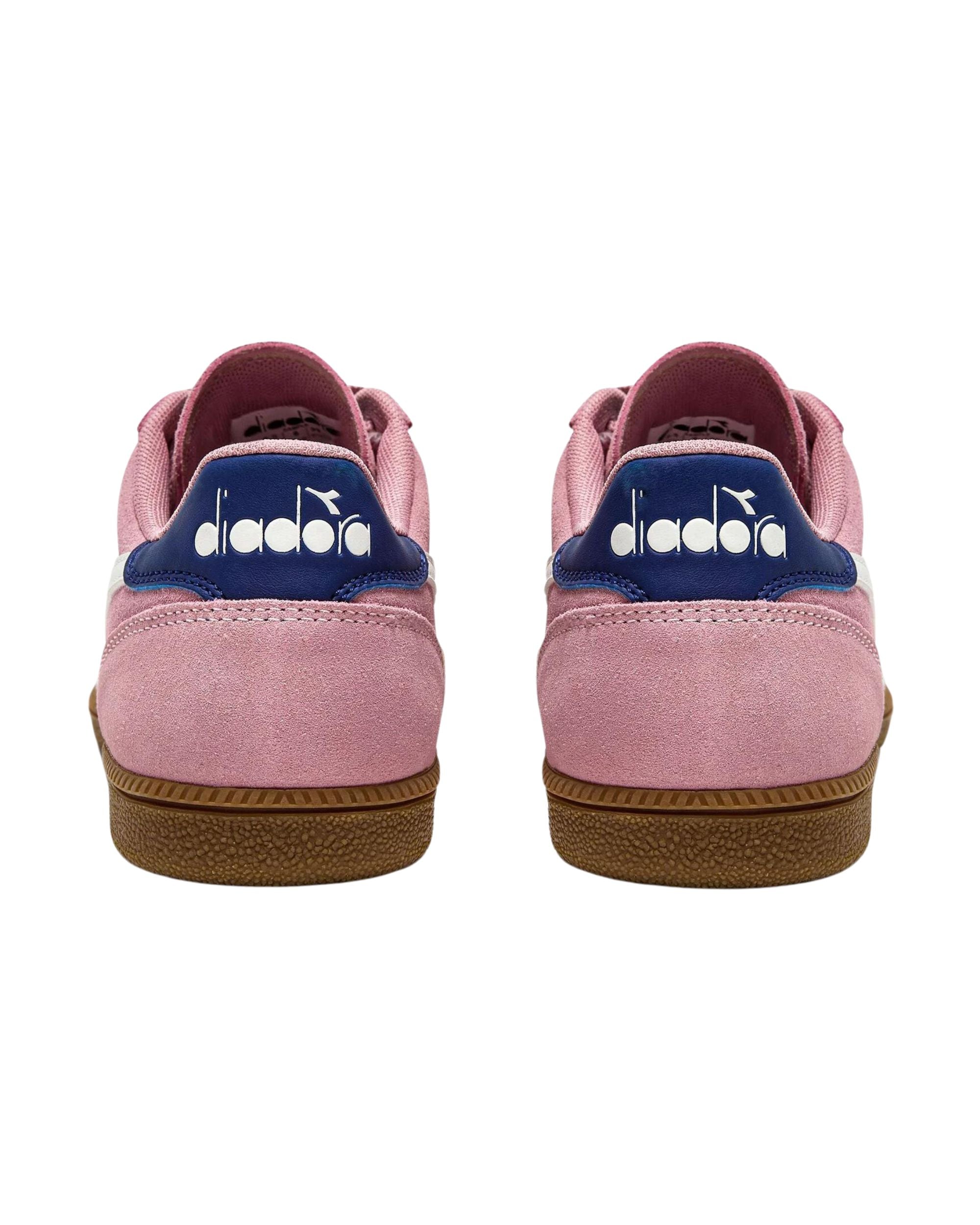 Diadora Sneaker Casual Tomaia In Pelle Rosa Unisex