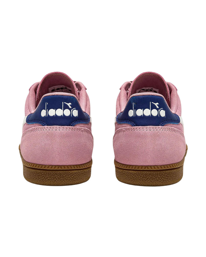 Diadora Sneaker Casual Tomaia In Pelle Rosa Unisex 4