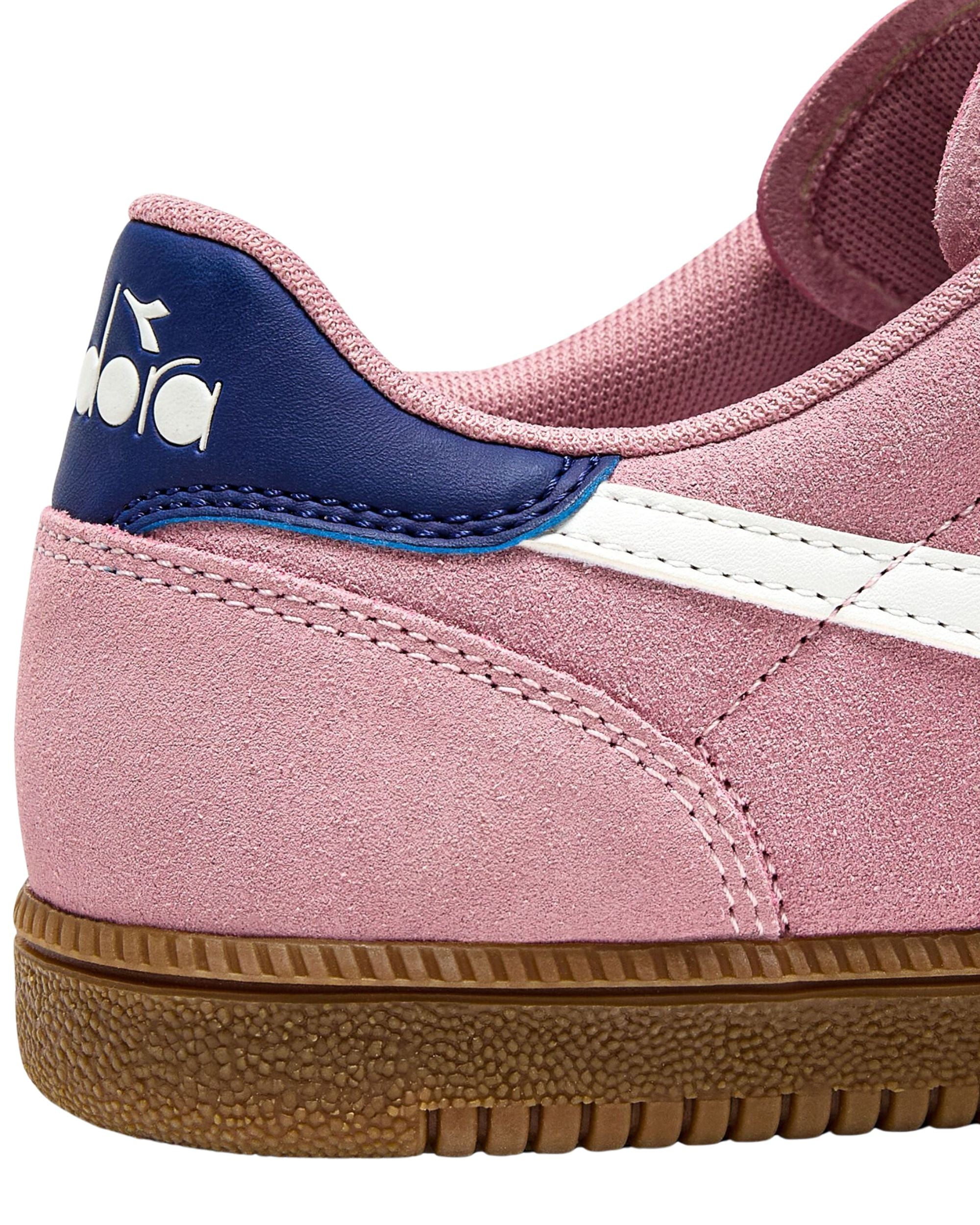 Diadora Sneaker Casual Tomaia In Pelle Rosa Unisex