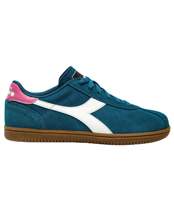 Diadora Casual Sneaker Leather Upper Blue Unisex