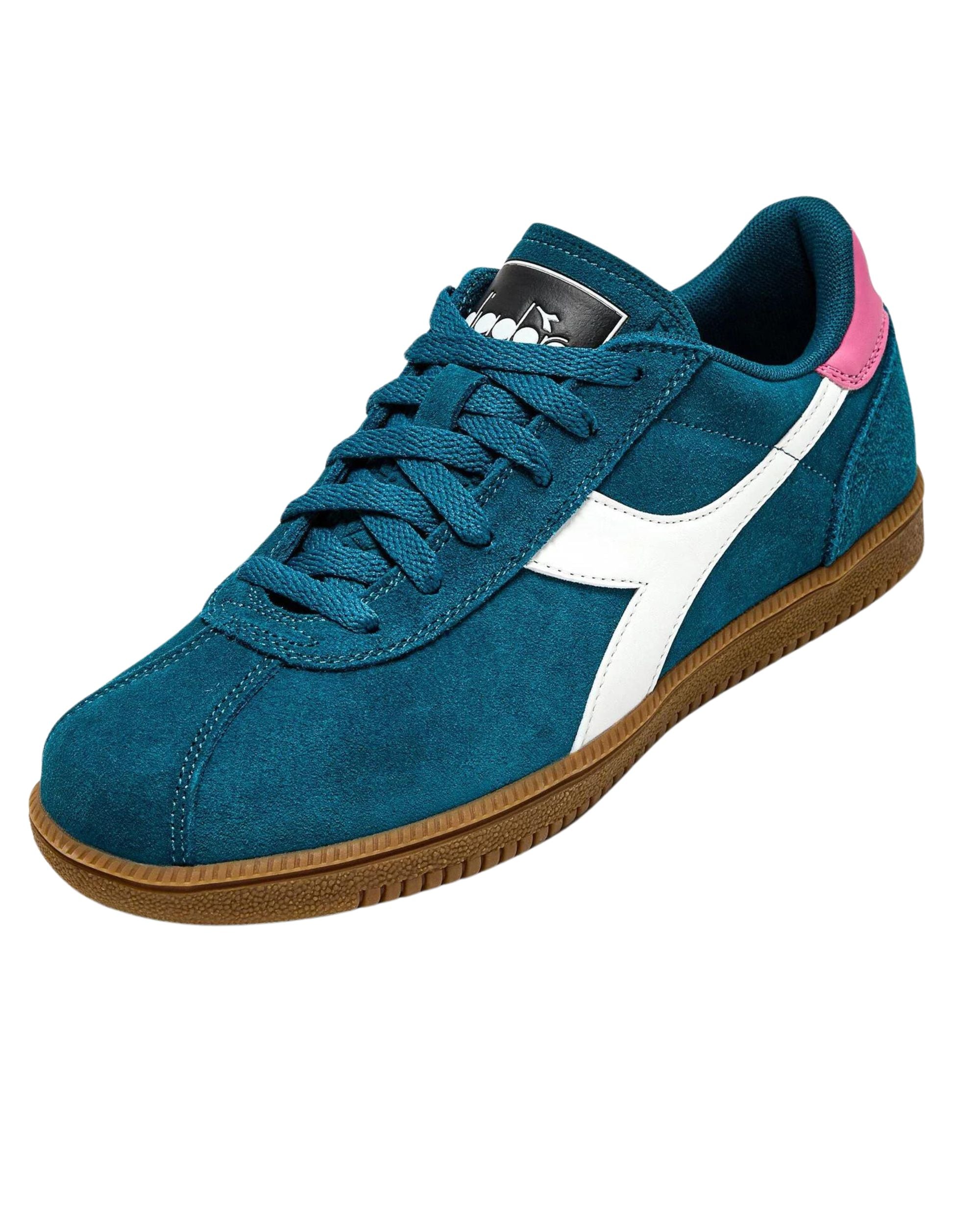 Diadora Casual Sneaker Leather Upper Blue Unisex