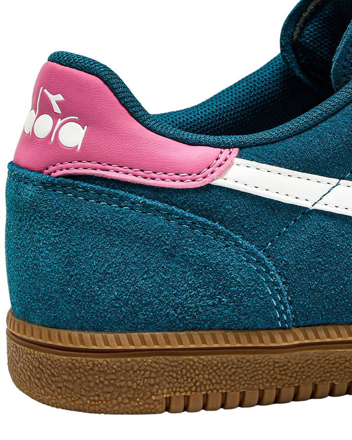 Diadora Sneaker Casual Tomaia In Pelle Blu Unisex 4