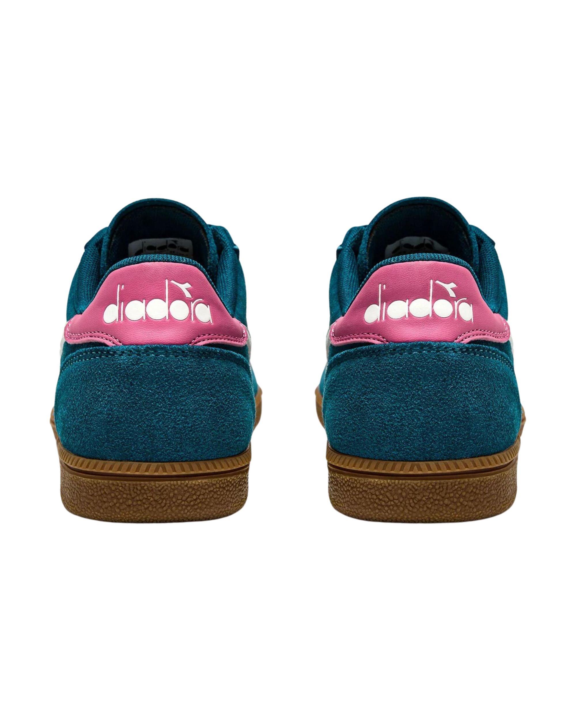 Diadora Casual Sneaker Leather Upper Blue Unisex