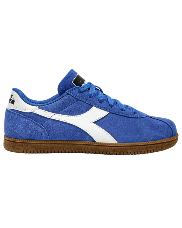 Diadora Sneaker Casual Tomaia In Pelle Blu Unisex