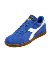 Diadora Sneaker Casual Tomaia In Pelle Blu Unisex