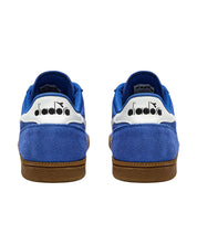 Diadora Sneaker Casual Tomaia In Pelle Blu Unisex