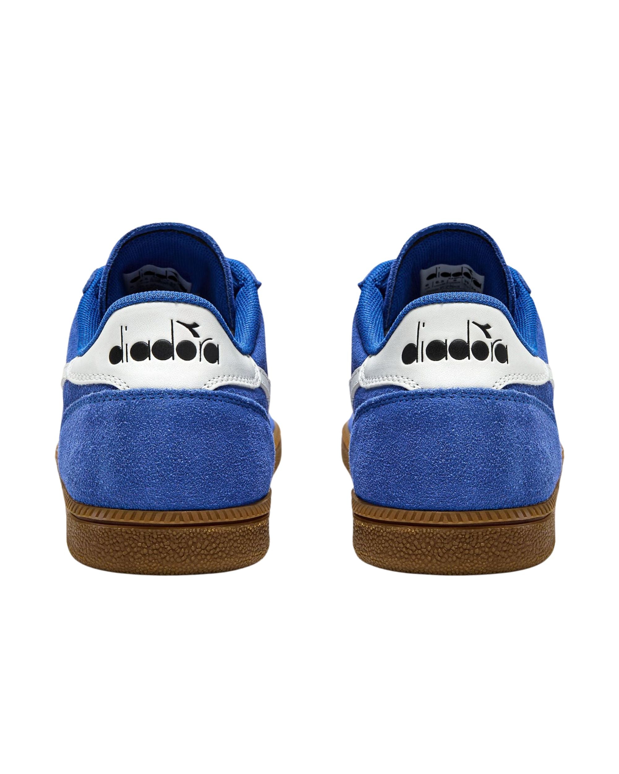 Diadora Sneaker Casual Tomaia In Pelle Blu Unisex