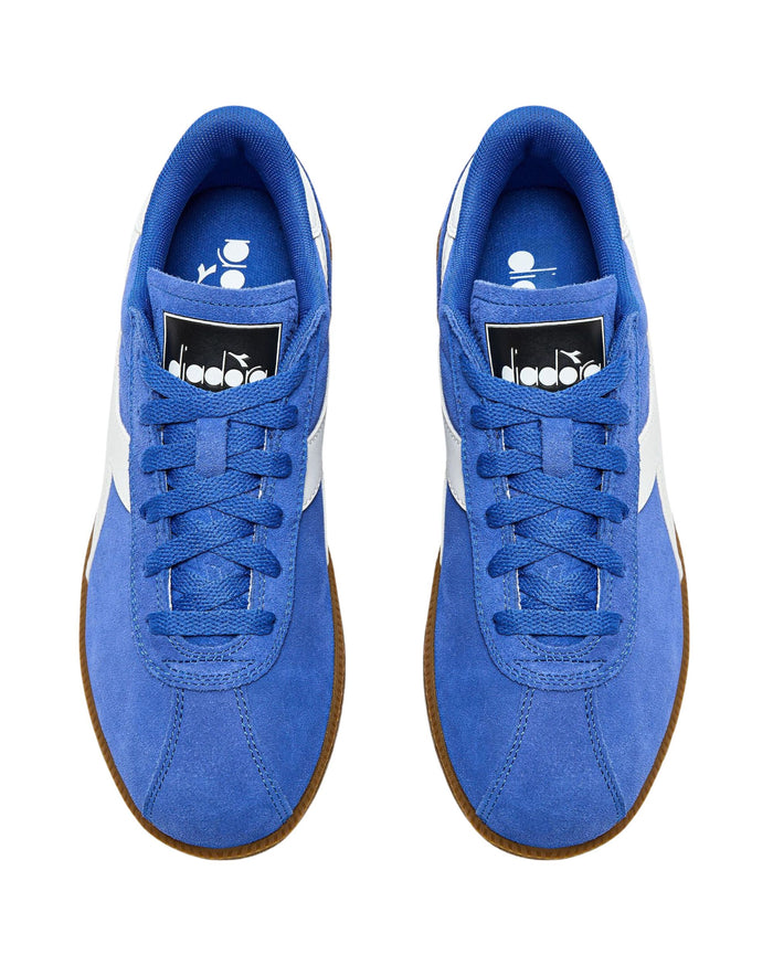 Diadora Sneaker Casual Tomaia In Pelle Blu Unisex 4