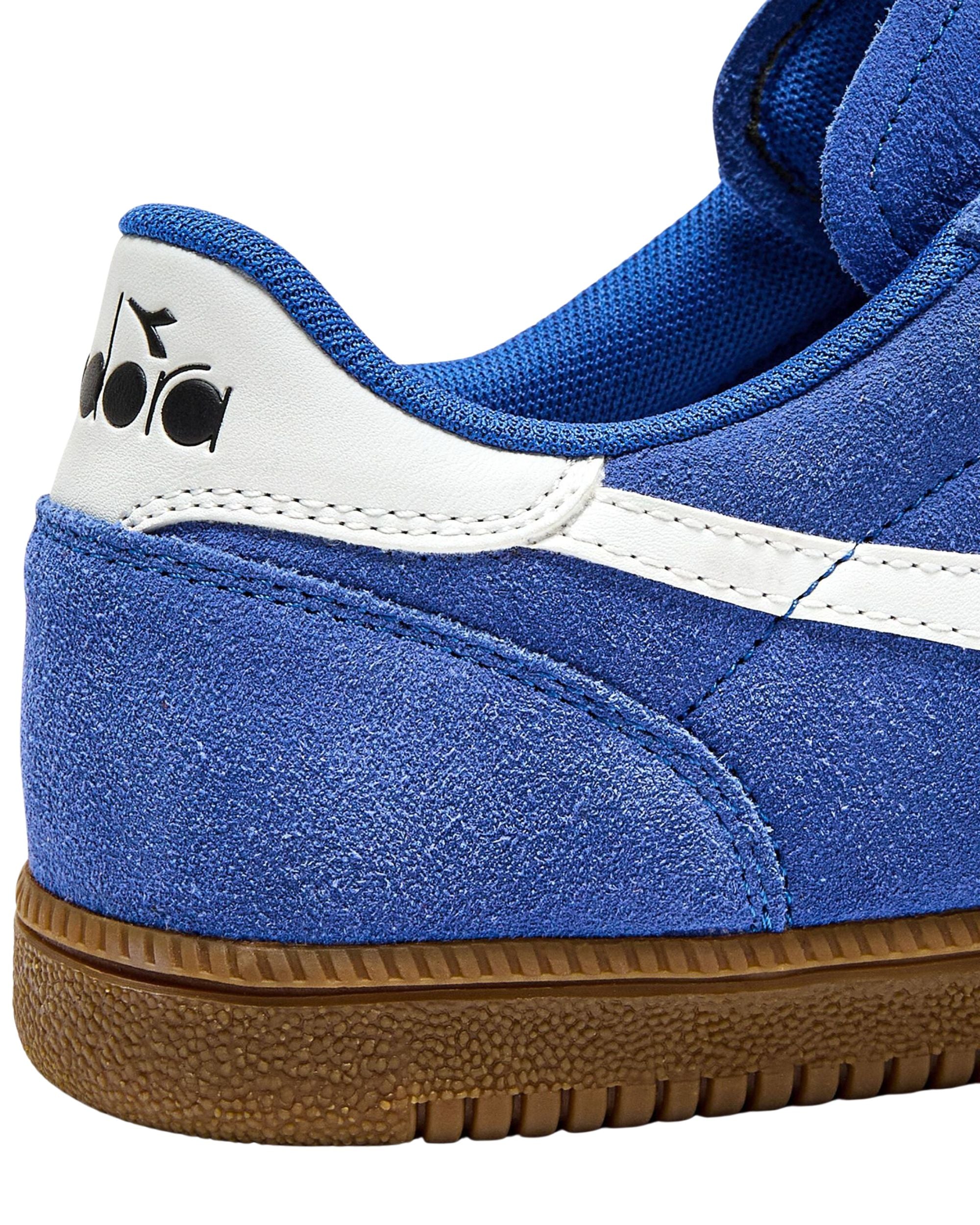 Diadora Sneaker Casual Tomaia In Pelle Blu Unisex