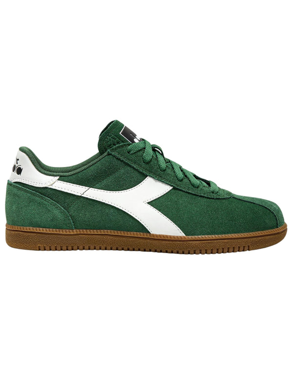 Diadora Sneaker Casual Tomaia In Pelle Verde Unisex