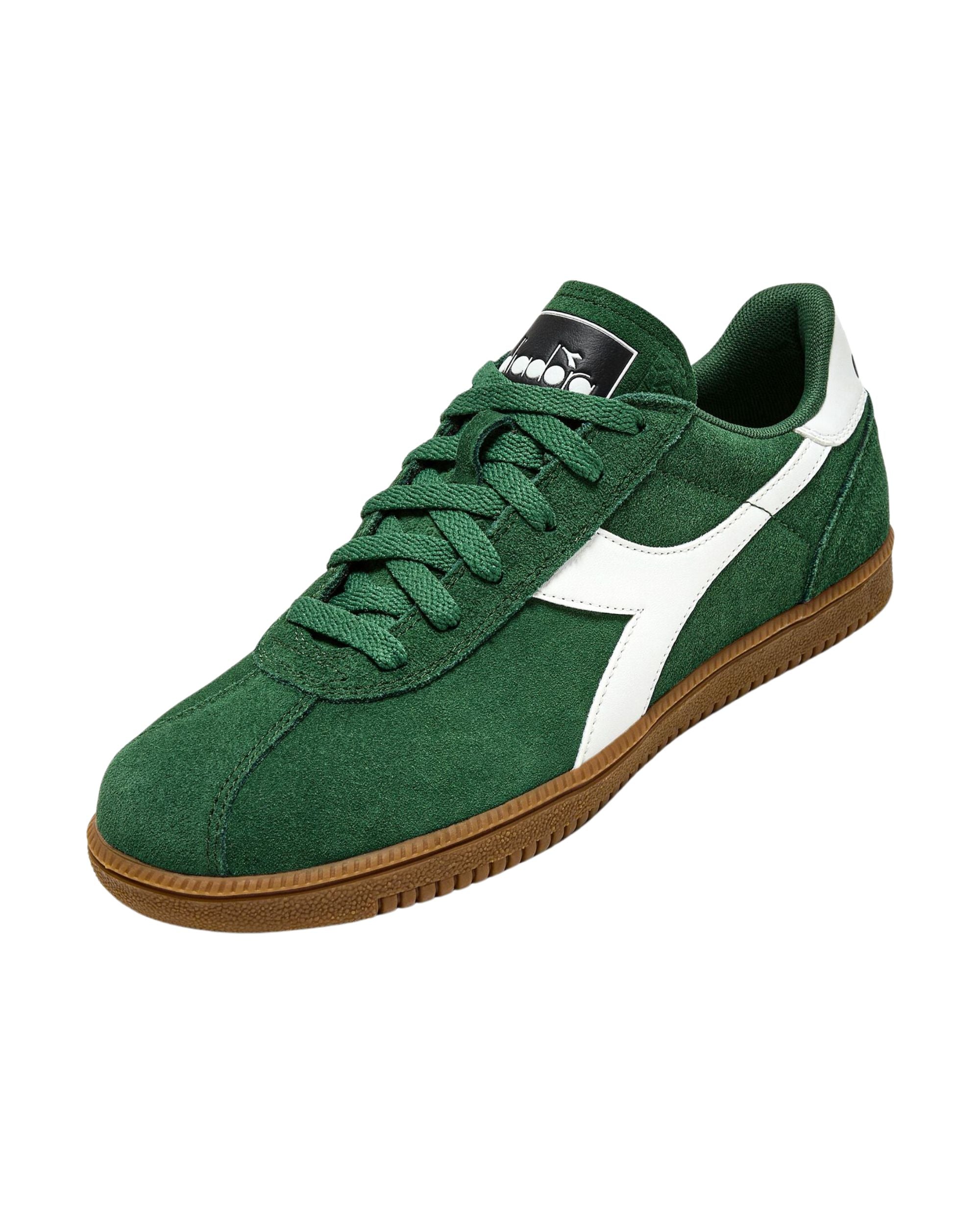 Diadora Sneaker Casual Tomaia In Pelle Verde Unisex