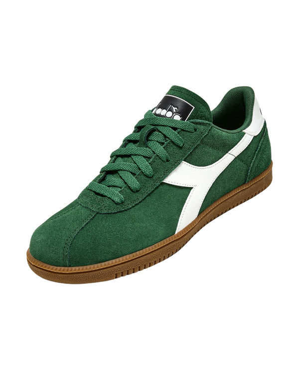 Diadora Sneaker Casual Tomaia In Pelle Verde Unisex-2