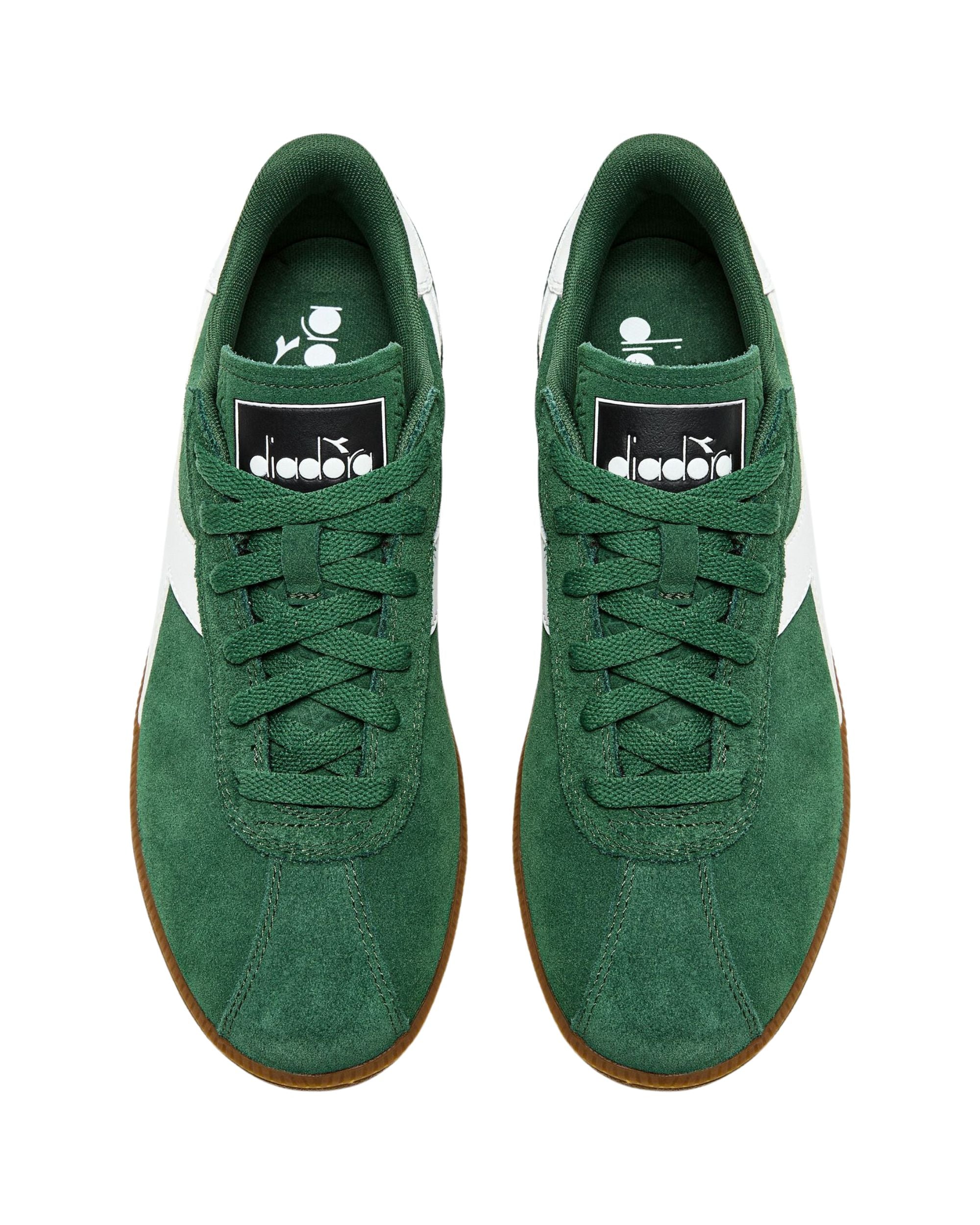 Diadora Sneaker Casual Tomaia In Pelle Verde Unisex