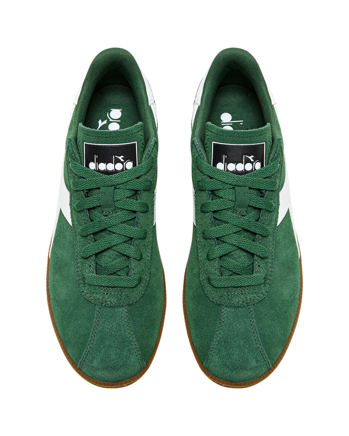 Diadora Sneaker Casual Tomaia In Pelle Verde Unisex 3