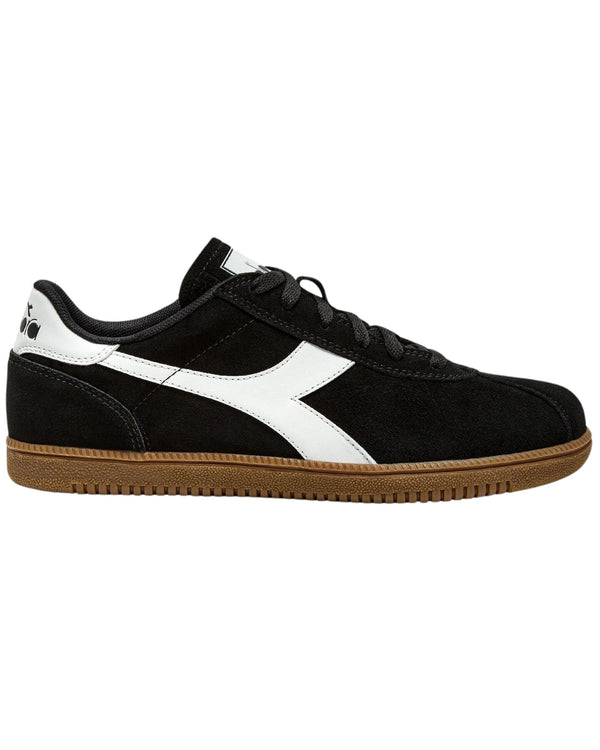 Diadora Sneaker Casual Tomaia In Pelle Nero Unisex