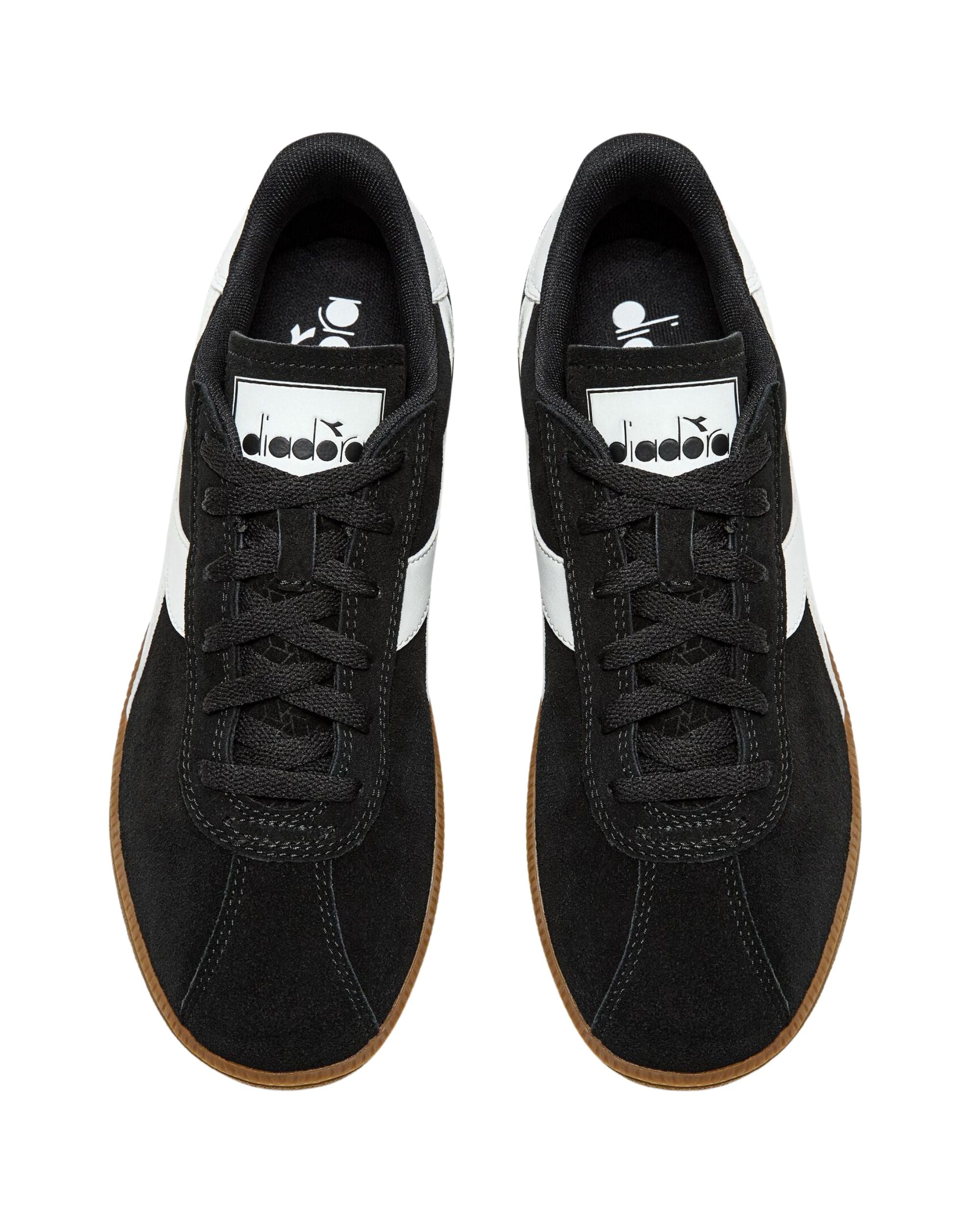 Diadora Sneaker Casual Tomaia In Pelle Nero Unisex