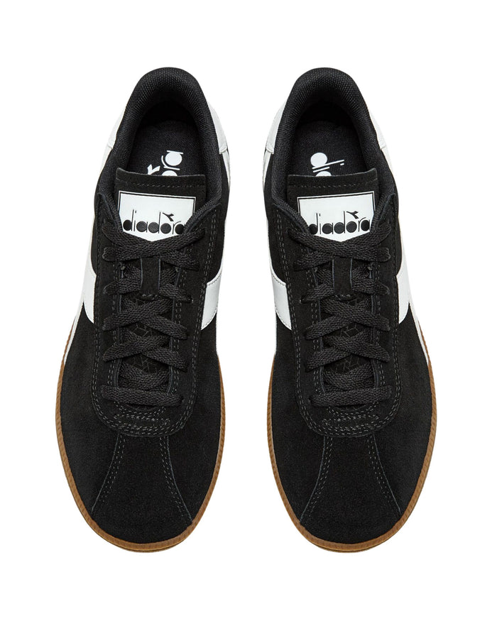 Diadora Sneaker Casual Tomaia In Pelle Nero Unisex 4