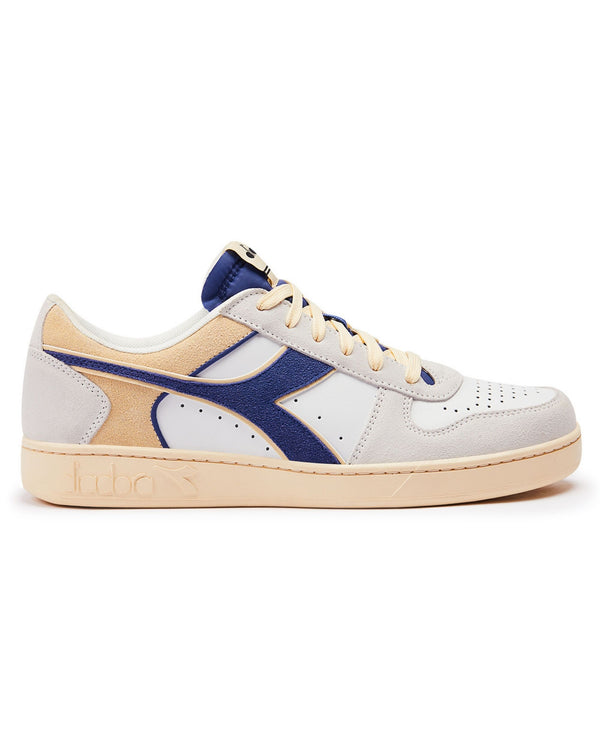 Diadora Magic Basket Low Suede Leather Bianco Unisex