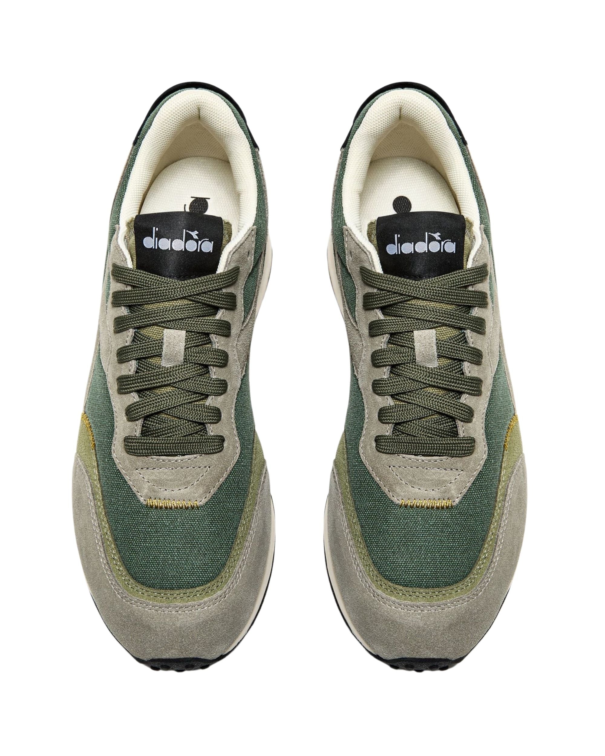 Diadora Sneaker Casual Urban Race Suede Verde Unisex