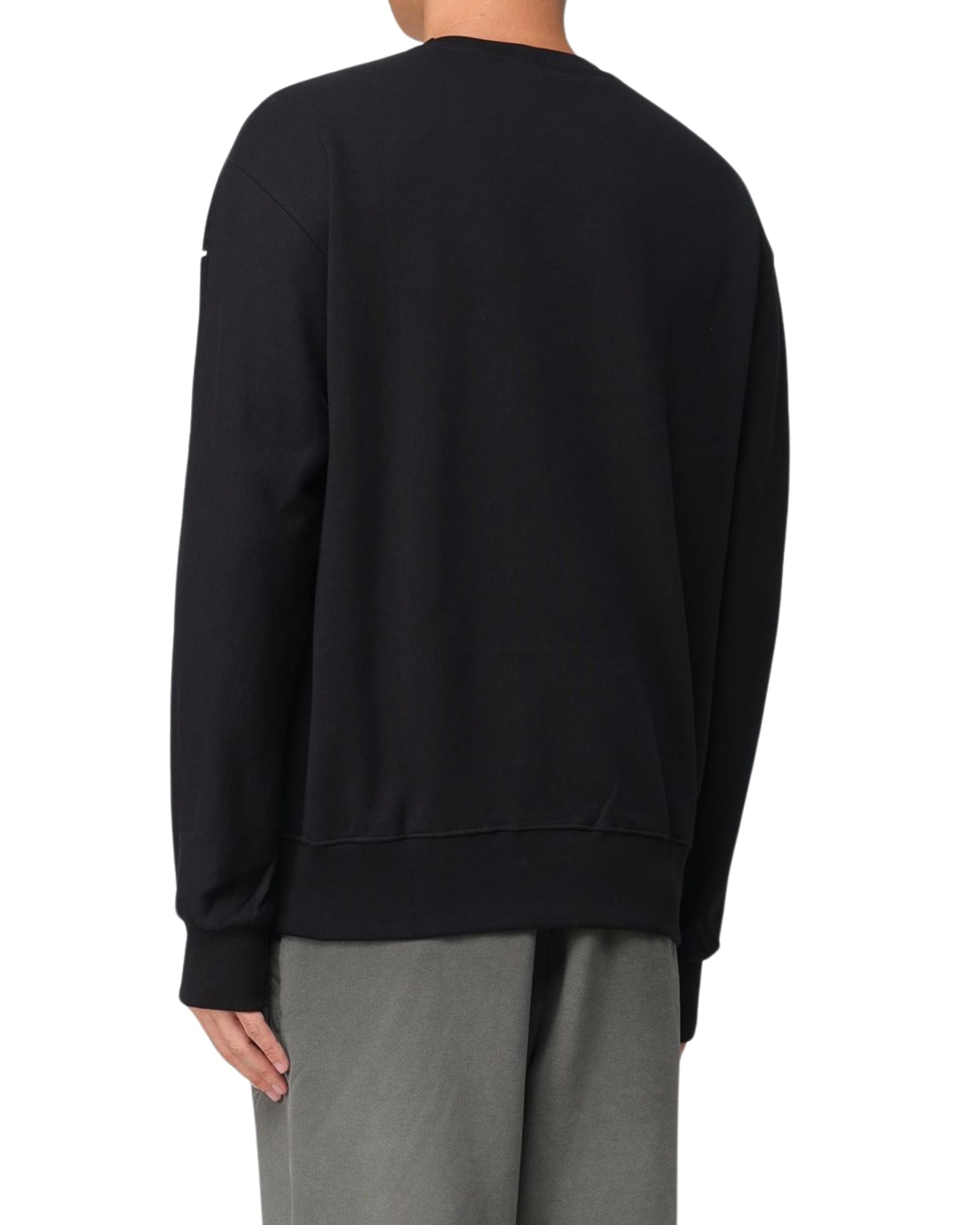 Disclaimer Maglia Girocollo Scritte Logo Nero Uomo