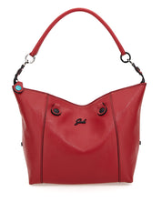 Gabs Borsa Trasformabile Hobo Shopper Tote Bauletto Zaino Rosso Fuoco Donna