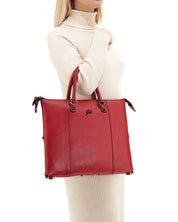 Gabs Borsa Trasformabile Hobo Shopper Tote Bauletto Zaino Rosso Fuoco Donna