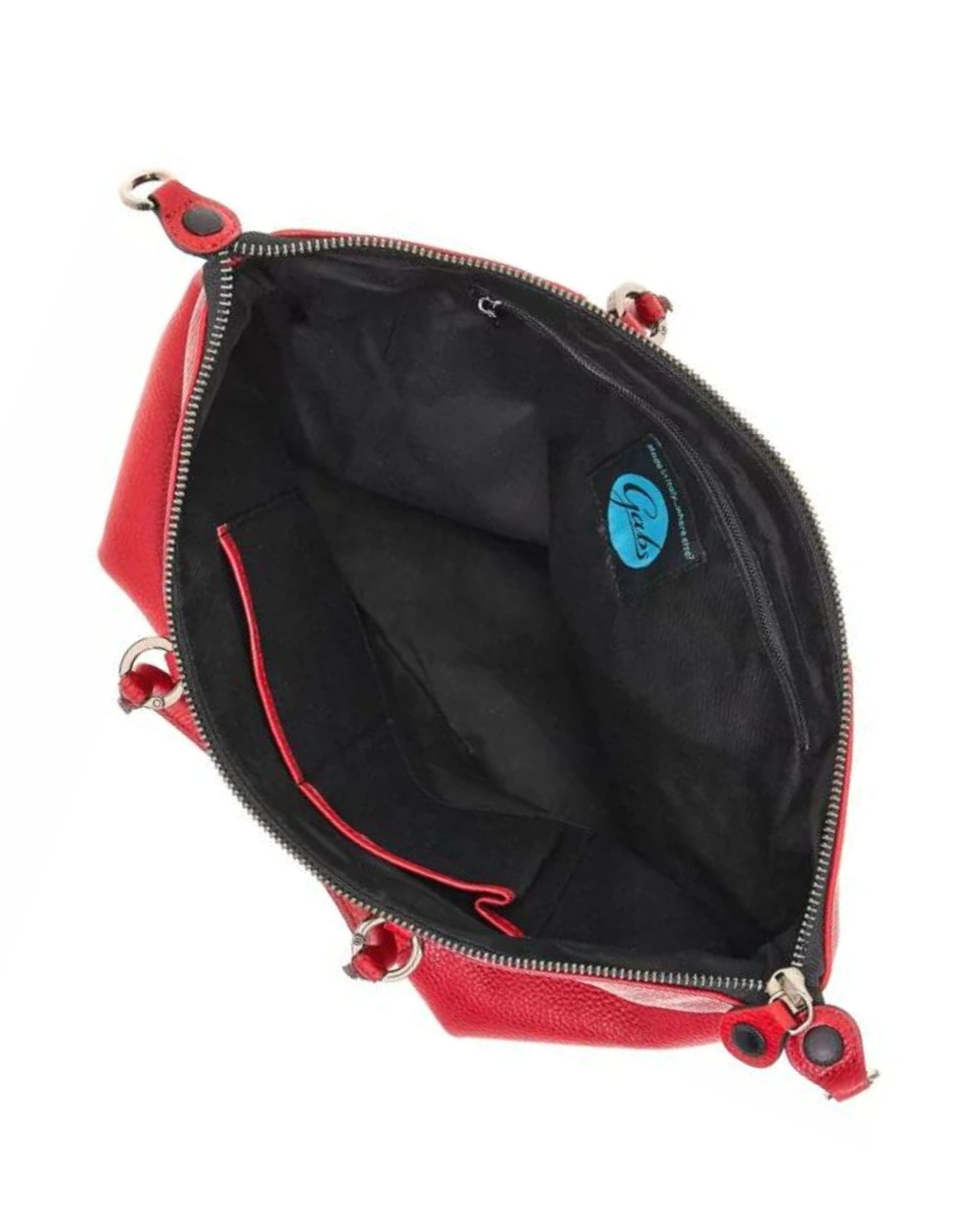 Gabs Borsa Trasformabile Hobo Shopper Tote Bauletto Zaino Rosso Fuoco Donna