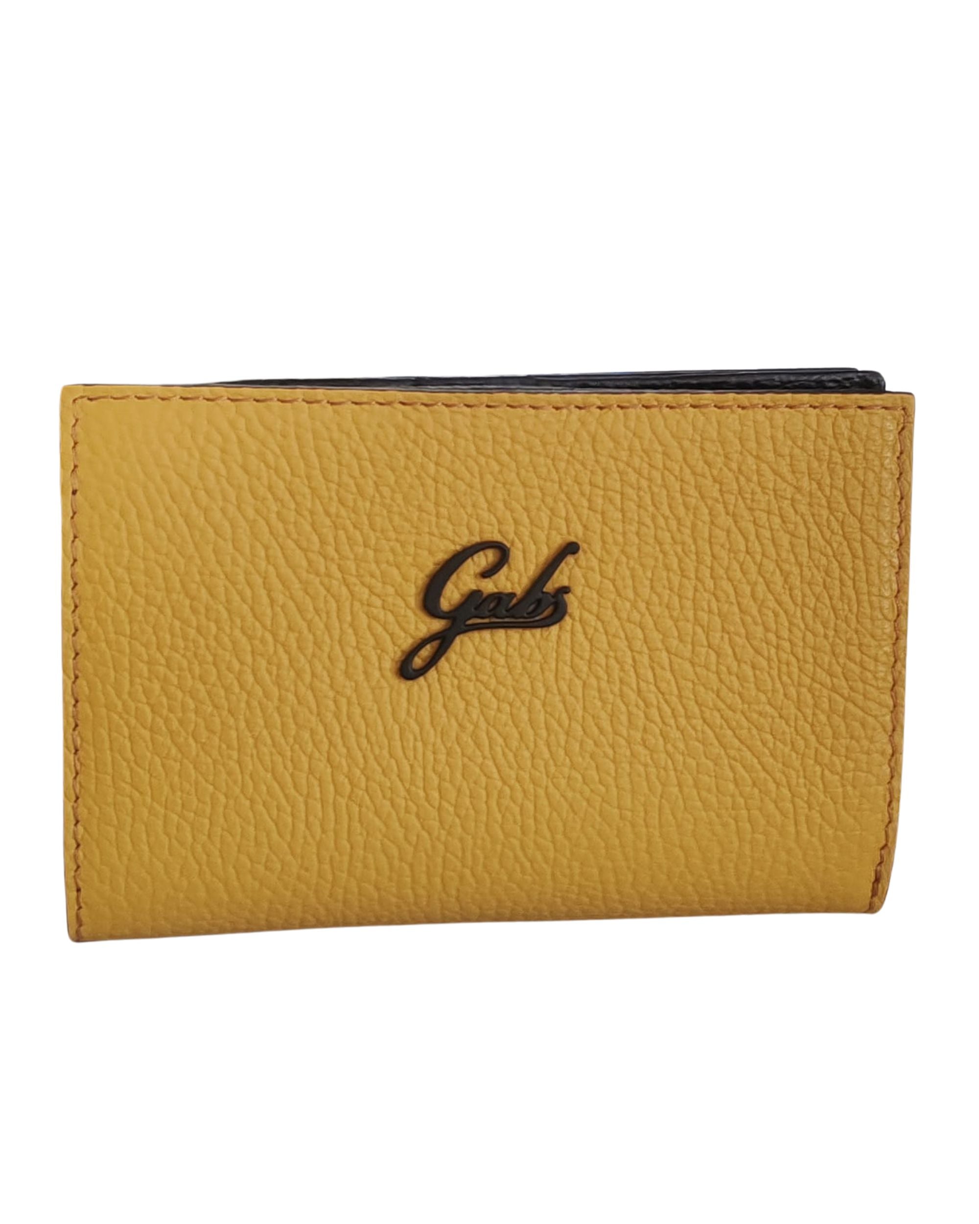 Gabs Zip Porta Monete Carte Banconote 14x10x2 Cm Giallo Donna