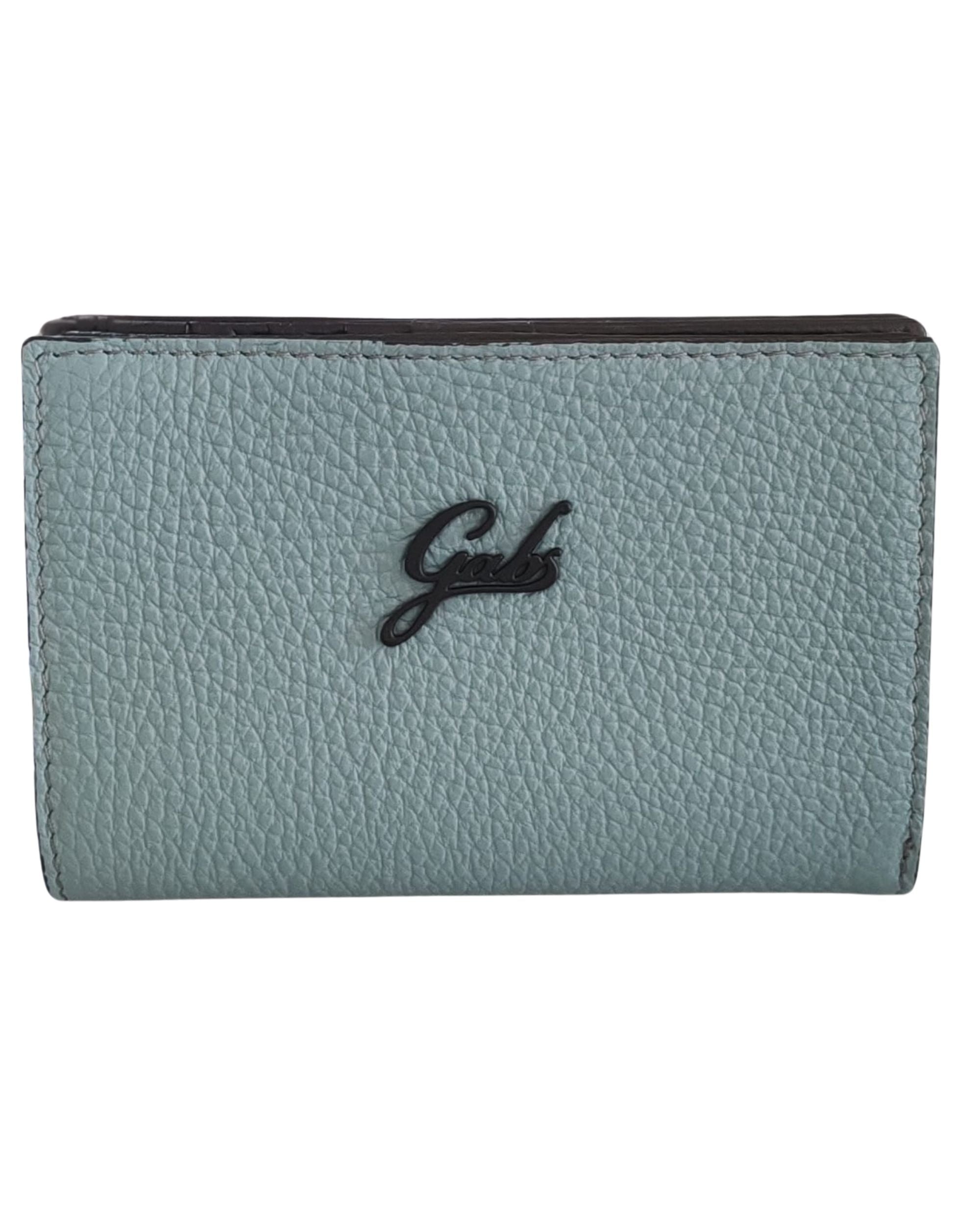 Gabs Zip Porta Monete Carte Banconote 14x10x2 Cm Blu Donna