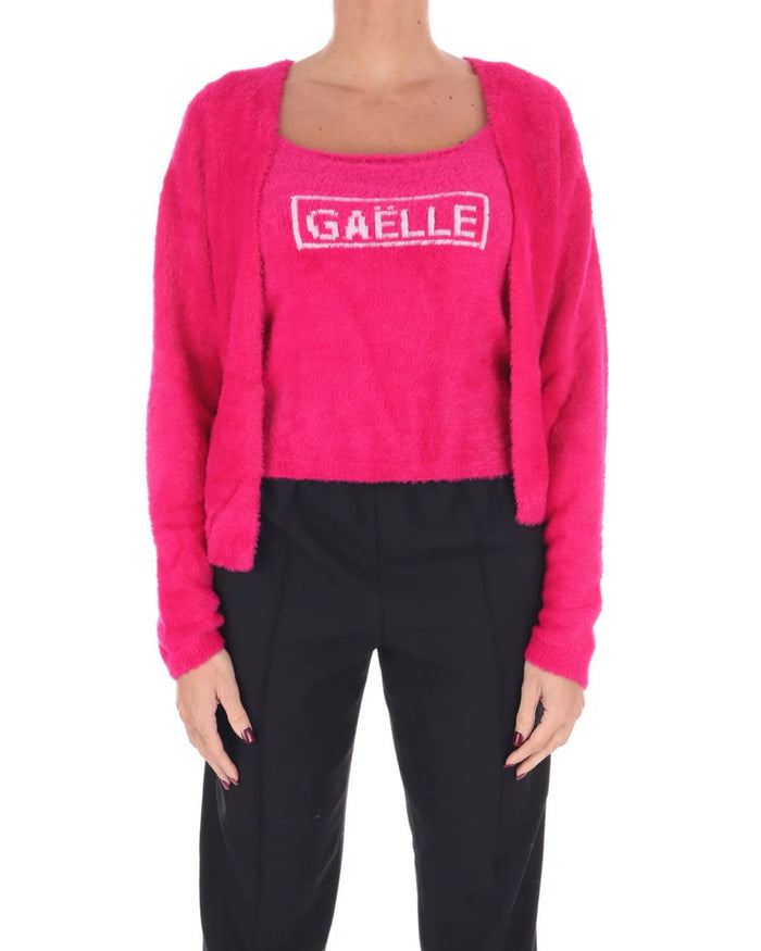 Gaelle Cropped Con Log Viola Donna 1